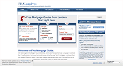 Desktop Screenshot of fhaloanpros.com
