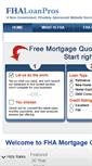 Mobile Screenshot of fhaloanpros.com