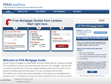 Tablet Screenshot of fhaloanpros.com